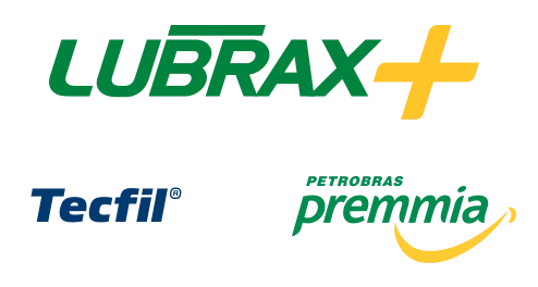 Logos: Lubrax, Tecfil®, Petrobras Premmia.